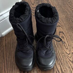 Mackage Black and Dark Blue Winter Boots